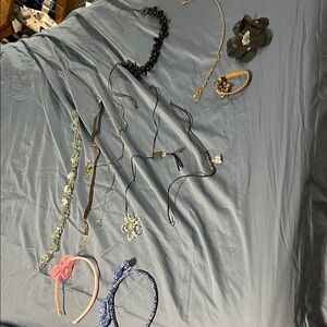 Chic Women's Necklace Collection - Black, Silver, and Gold